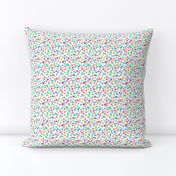 Illustrated Mini Ink Blot Rainbow Confetti Spots Pattern