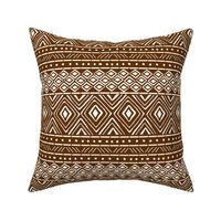 Ornate Mud Cloth - Brown // Small