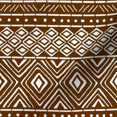 Ornate Mud Cloth - Brown // Small