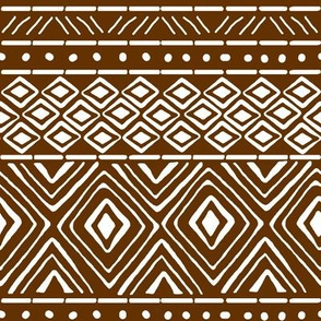 Ornate Mud Cloth - Brown // Small