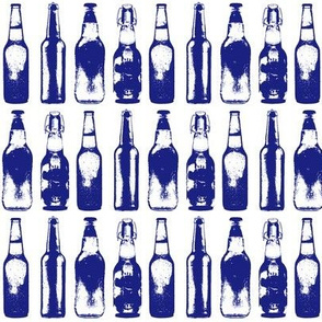 Blue Beer Bottles 