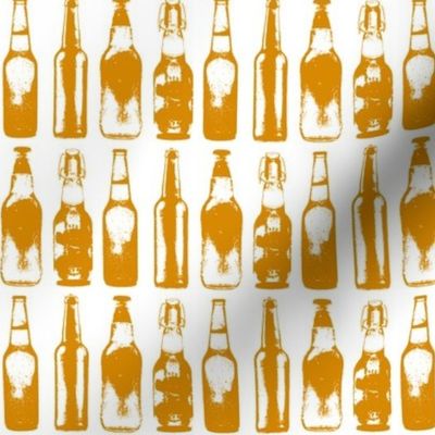 Orange Beer Bottles 