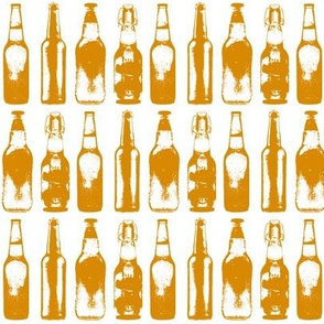 Orange Beer Bottles 