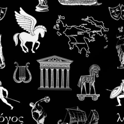 Ancient Greece // Black // Small