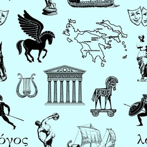 Ancient Greece // Pool Blue // Small