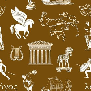 Ancient Greece // Brown // Small