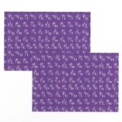 Sign Language Alphabet // Purple
