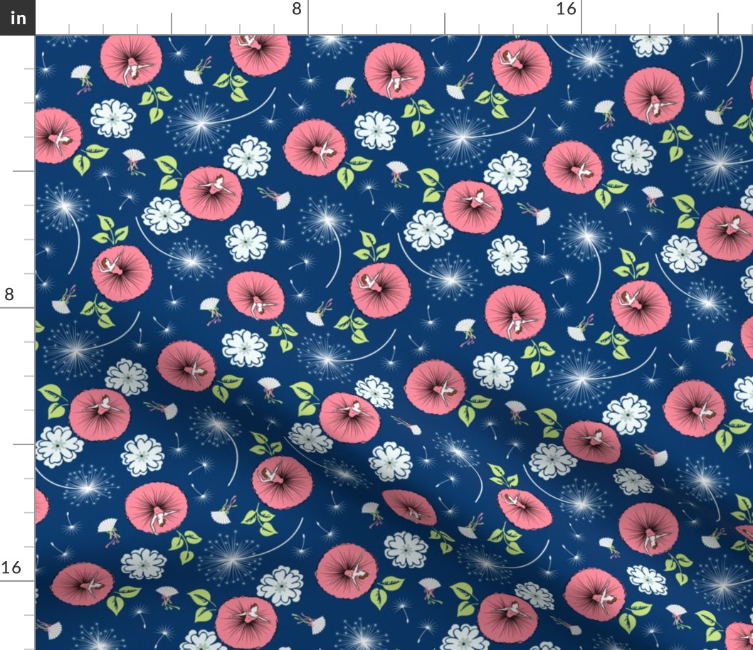 Ballerina Garden (Navy)