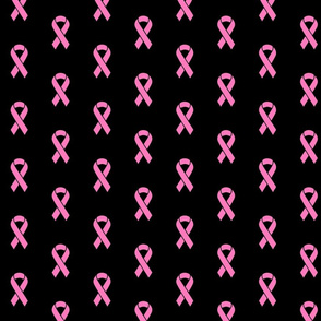 Breast cancer pink ribbon doodle background Vector Image