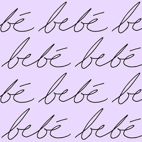 'Bebe' in Lavender // Large