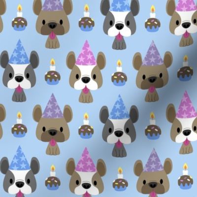 French bulldog birthday party