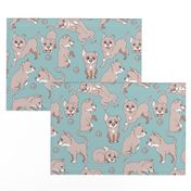 dogs pastel color