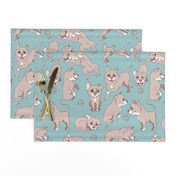 dogs pastel color