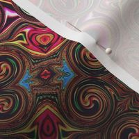 Psychedlic swirl kaleidoscope mandala