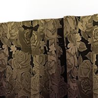 camo roses-orange/brown gritty