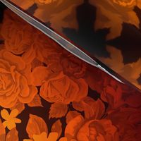 camo roses-orange/brown lomo