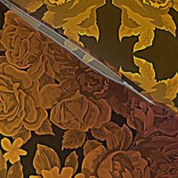 camo roses-orange/brown HDR