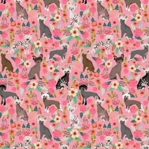chinese crested (Smaller) dog cute pink florals flowers dog fabric girly sweet hairless dogs