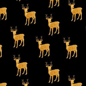Gold deer pattern