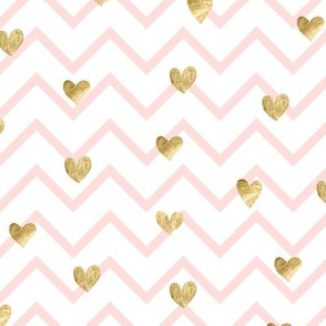 Gold hearts