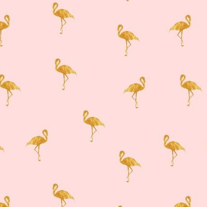 Gold flamingo