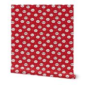 da valentines // love panda head hearts animal valentine's day fabric red