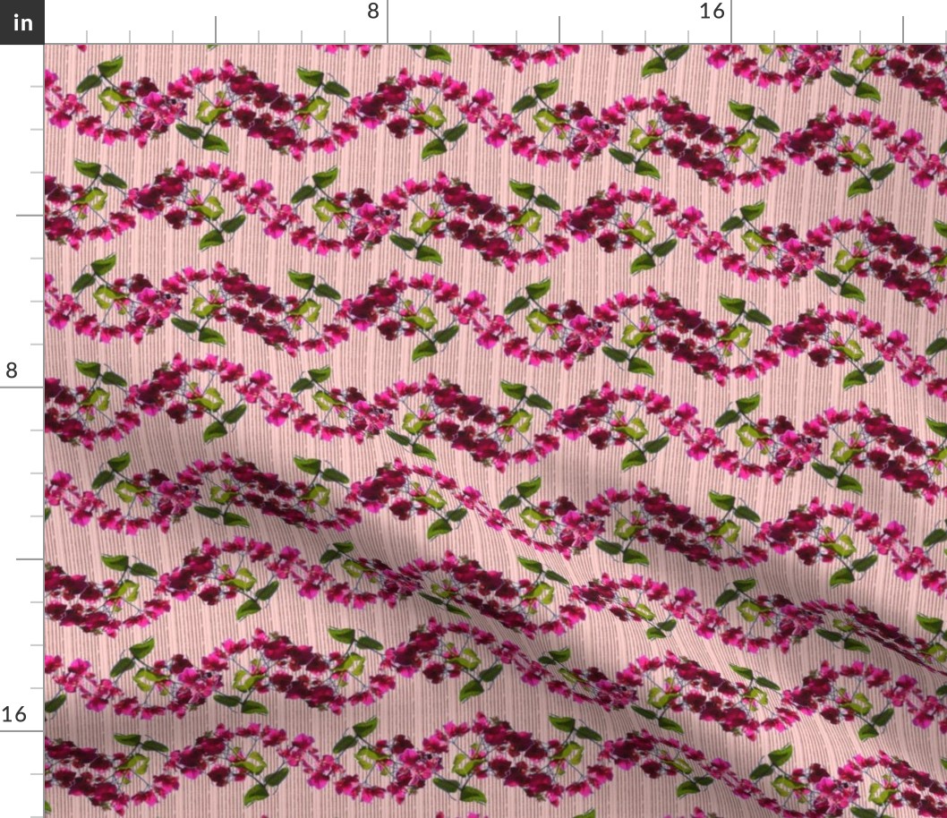 Bougainvillea Wavy Stripe in Pink