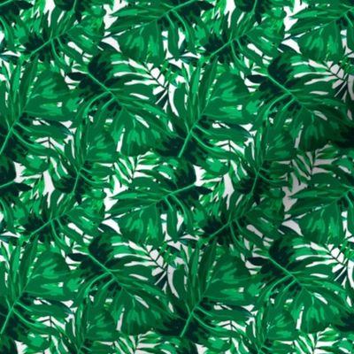 4" Tropical Leaves - Bright Green