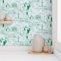 Le Parc Toile (emerald) MED 