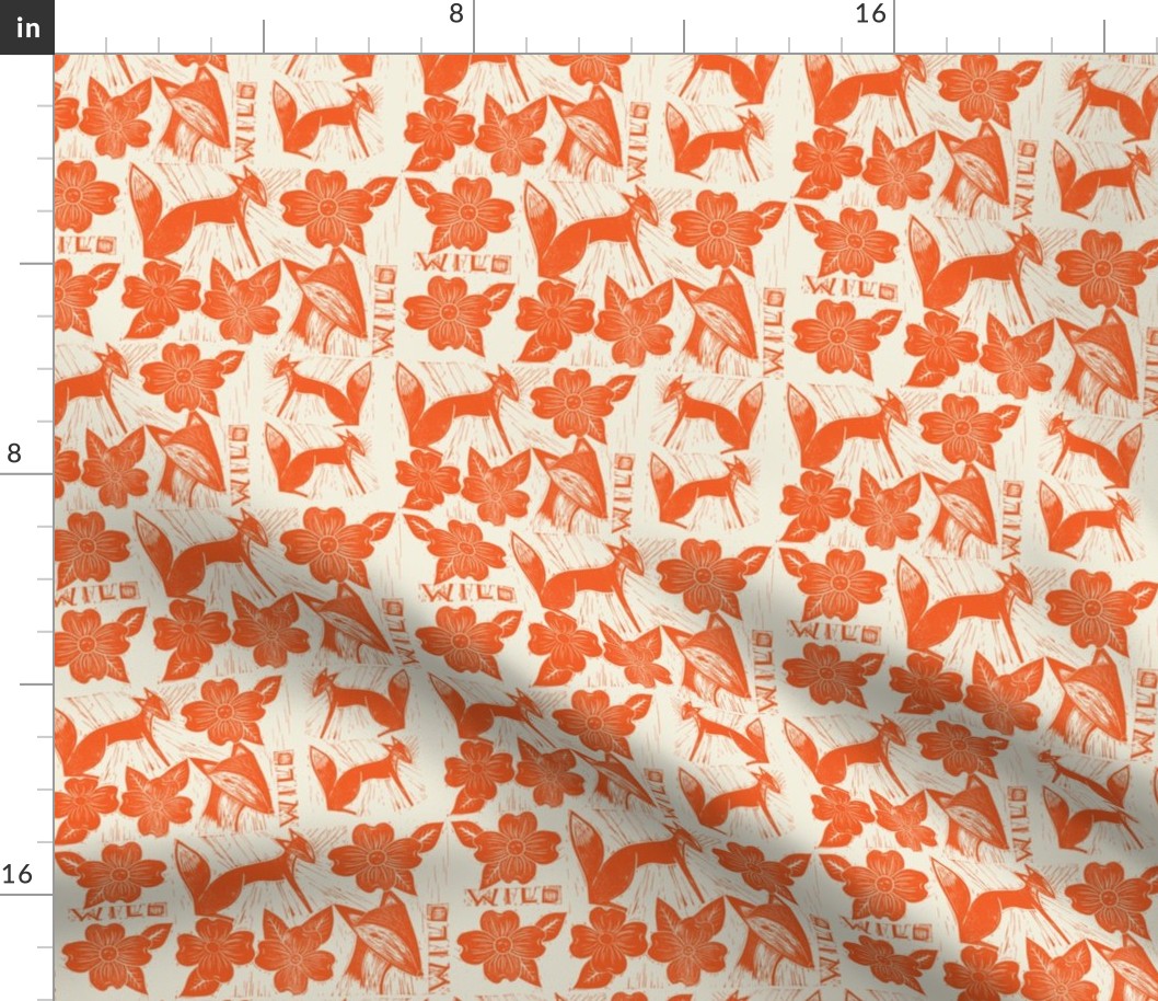 Wild Dogwood // foxes and dogwood flowers in ginger