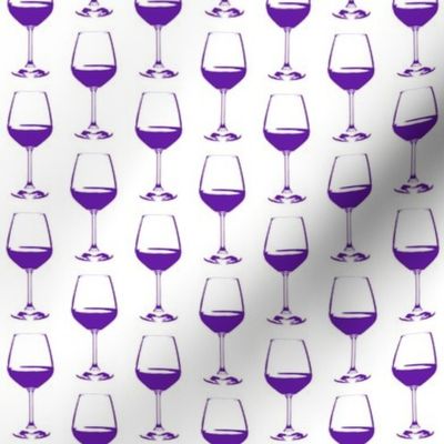 Purple Wine Glass // Small