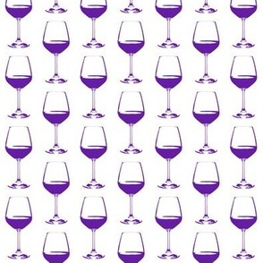 Purple Wine Glass // Small