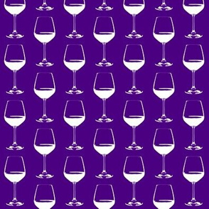 Wine Glass on Indigo // Small