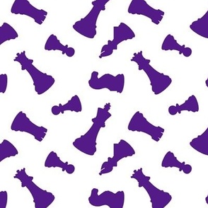 Purple Chess Pieces