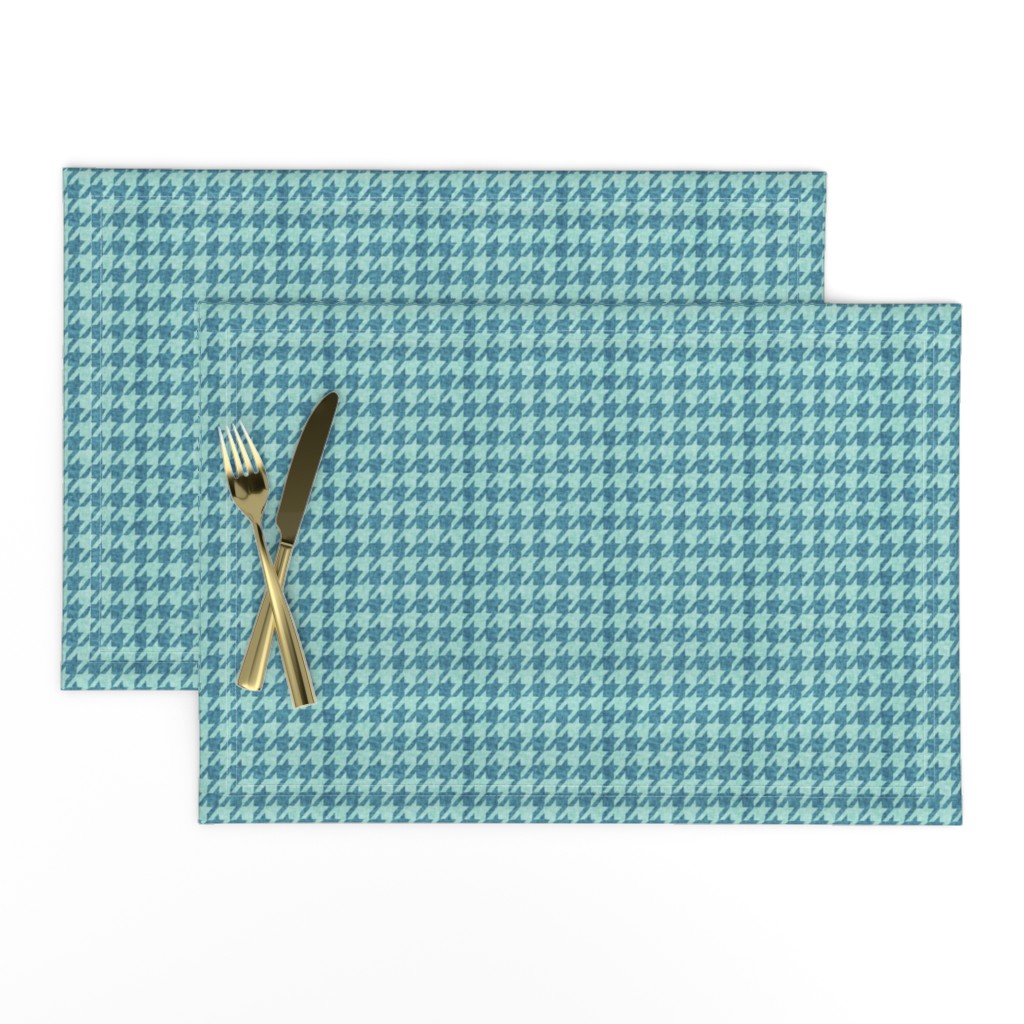 Le parc houndstooth (mint/teal) 