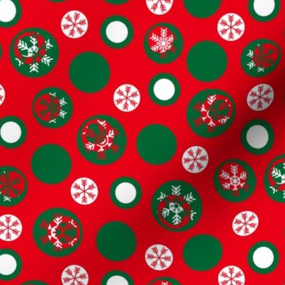 Circled Frosty Mod Red Green White