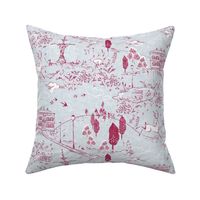 Le Parc Toile (raspberry) MED