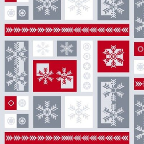 Squared Frosty Mod Grey Red White