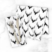 Black Deer Antlers – Woodland Baby Nursery Kids Children Baby Boy Bedding B