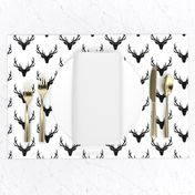 Black Deer Antlers – Woodland Baby Nursery Kids Children Baby Boy Bedding B