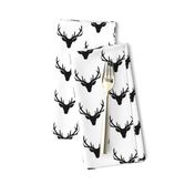 Black Deer Antlers – Woodland Baby Nursery Kids Children Baby Boy Bedding B