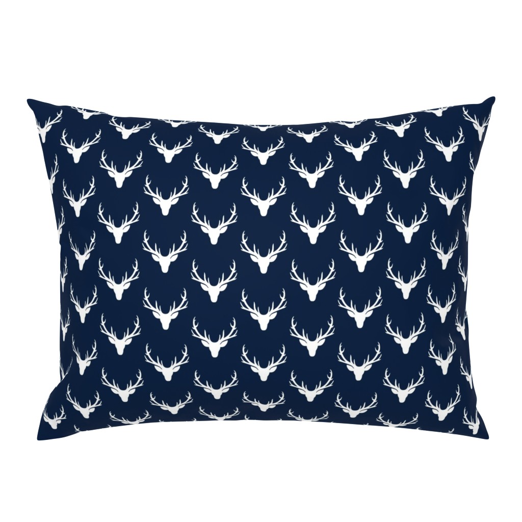 Navy + White Deer Antlers – Woodland Baby Nursery Kids Children baby Boy Bedding B