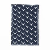 Navy + White Deer Antlers – Woodland Baby Nursery Kids Children baby Boy Bedding B