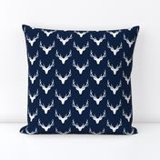 Navy + White Deer Antlers – Woodland Baby Nursery Kids Children baby Boy Bedding B