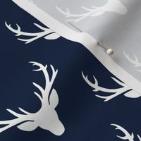 Navy + White Deer Antlers – Woodland Baby Nursery Kids Children baby Boy Bedding B