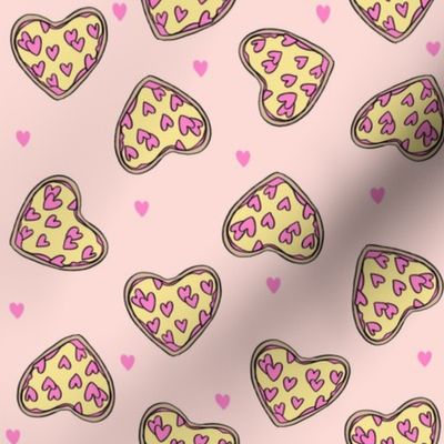 pizza heart // valentines day love pizza slices foodie fabric blush
