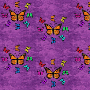 Butterfly Color Palette - Purple, Butterfly Color Wheel