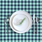 3/4" Navy + Mint Buffalo Plaid – Lumberjack Buffalo Check