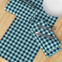 3/4" Navy + Mint Buffalo Plaid – Lumberjack Buffalo Check