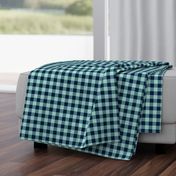 3/4" Navy + Mint Buffalo Plaid – Lumberjack Buffalo Check